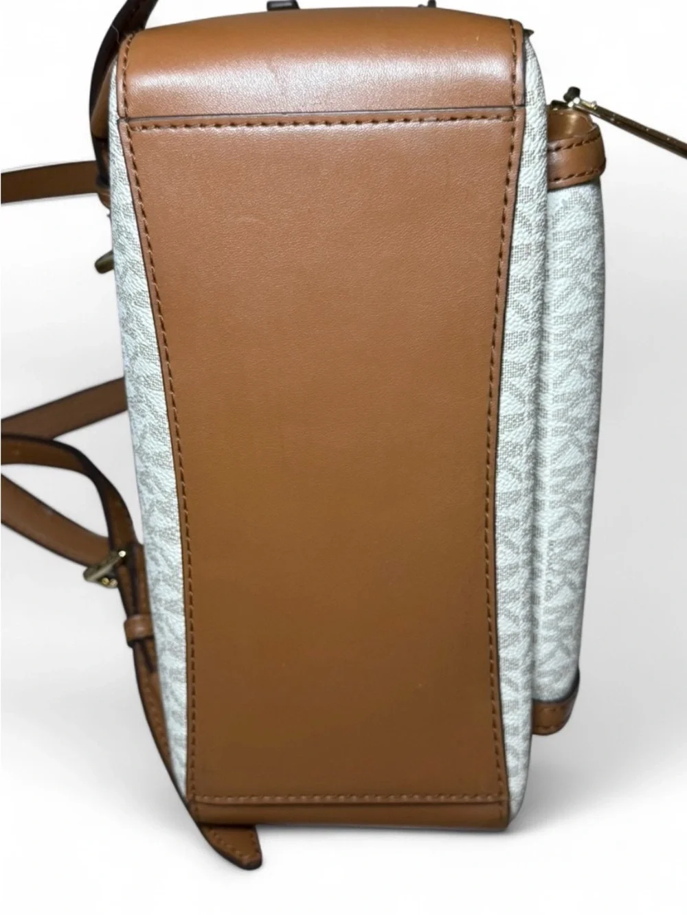 🤎 NWOT Michael Kors Jaycee Medium Logo Backpack - Vanilla/Acorn 🤎